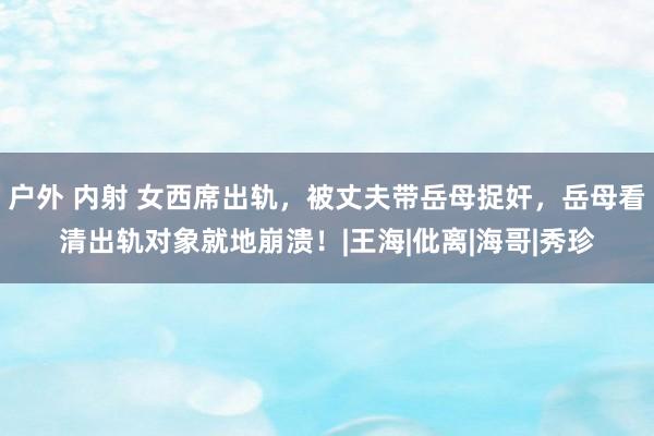 户外 内射 女西席出轨，被丈夫带岳母捉奸，岳母看清出轨对象就地崩溃！|王海|仳离|海哥|秀珍